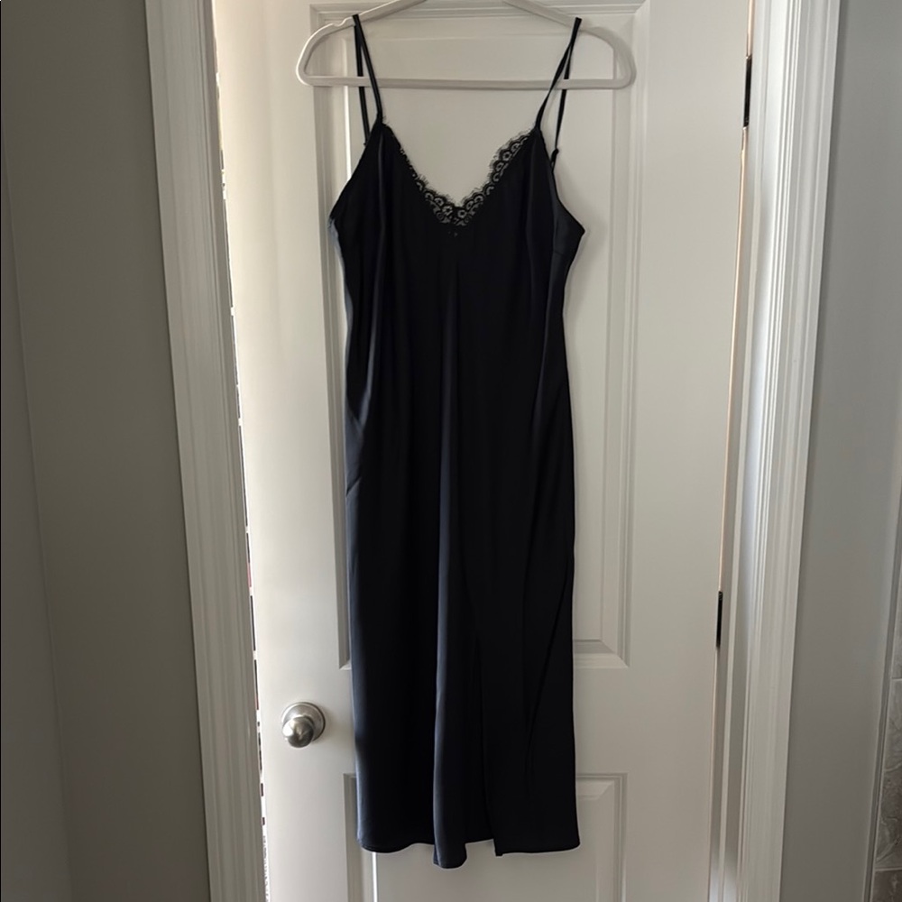 a new day Black Chemise Slip Dress